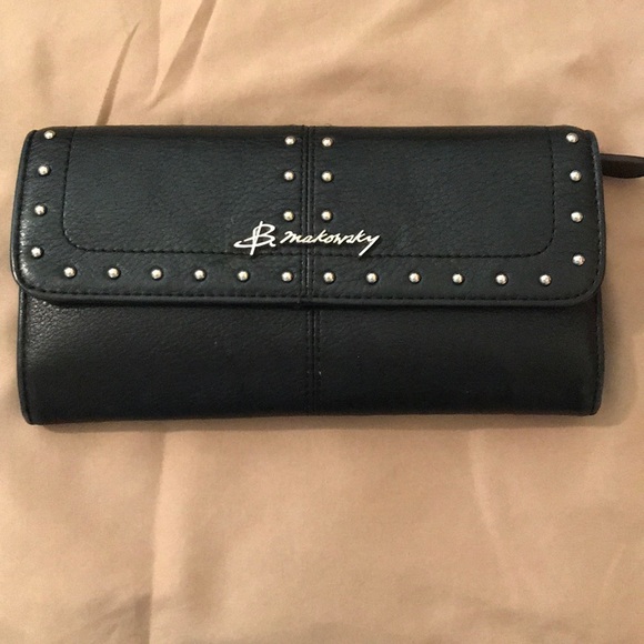 b. makowsky Handbags - B Makowsky Black Leather Wallet